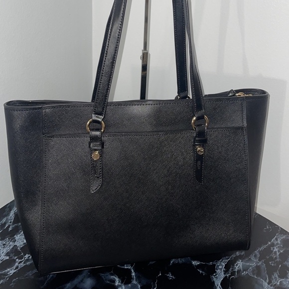 MICHAEL KORS Sullivan Large Leather Tote Bag Black AUTHENTIC NEW -Minor Damage - Picture 10 of 14